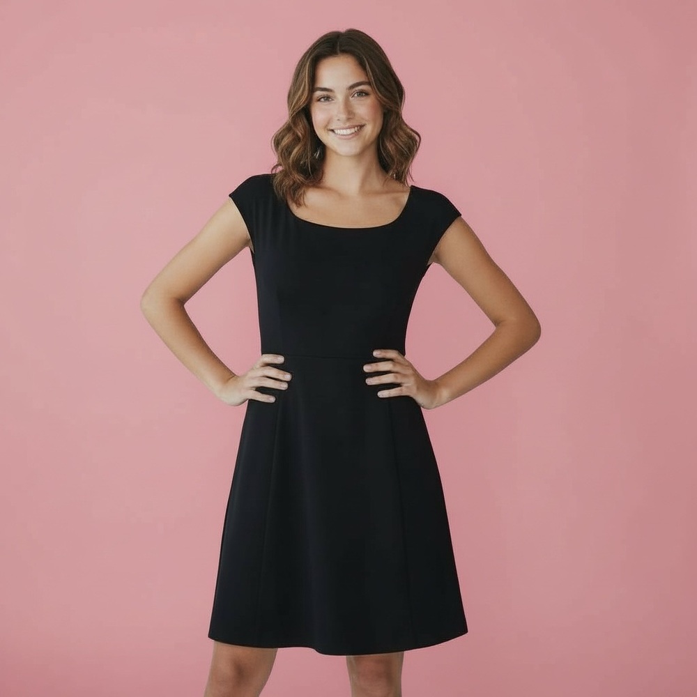 Black Mini dress/ long top XL